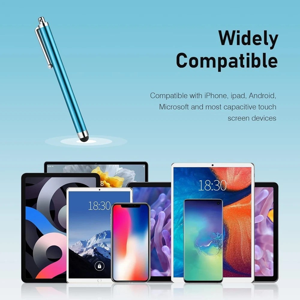 10Pack Stylus Pens For Touch Screen iPad iPhone Samsung Phone Tablet Universal