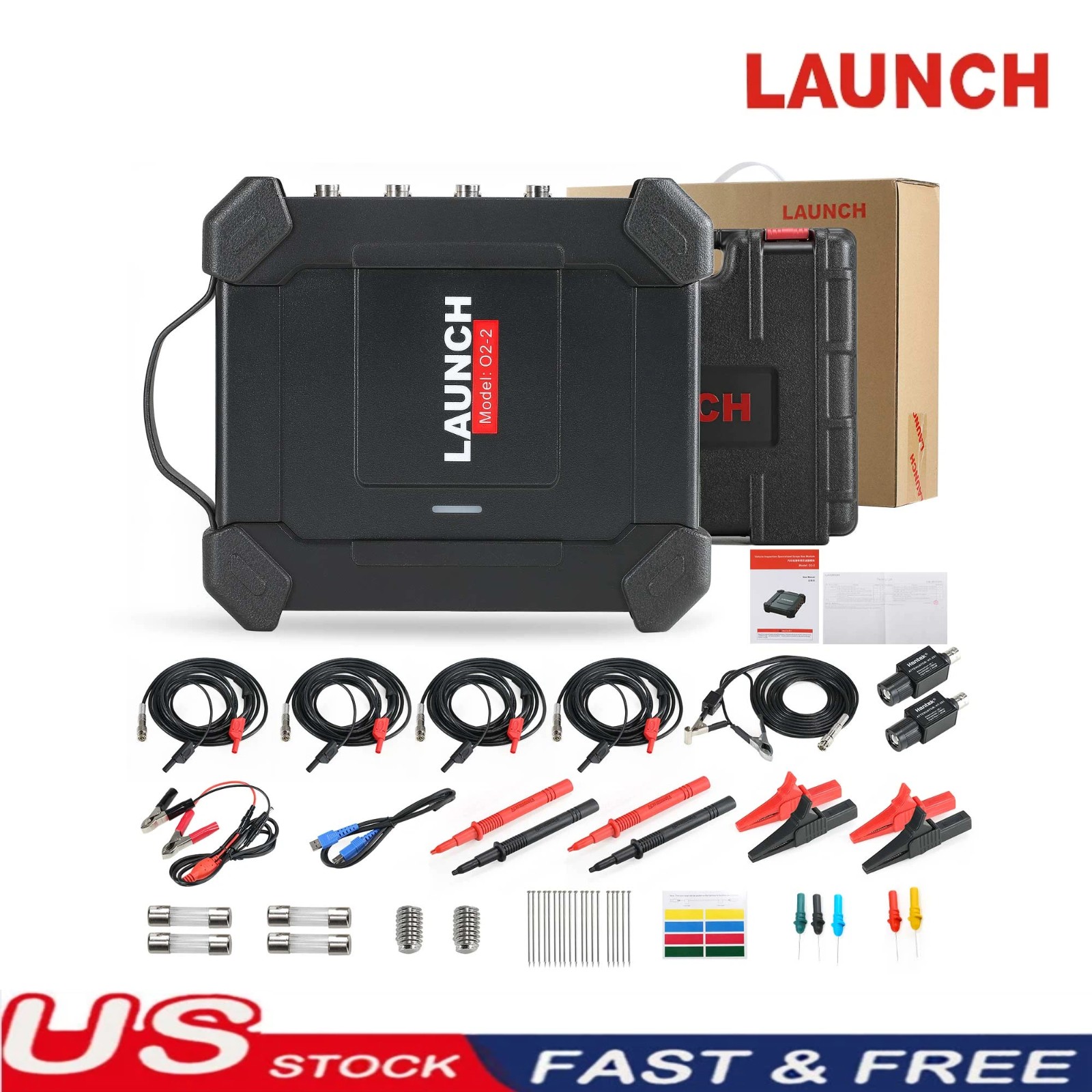 LAUNCH O2-2 Scopebox 4 Channels USB DC Oscilloscope for X431 PRO3S+ V5.0/PAD V