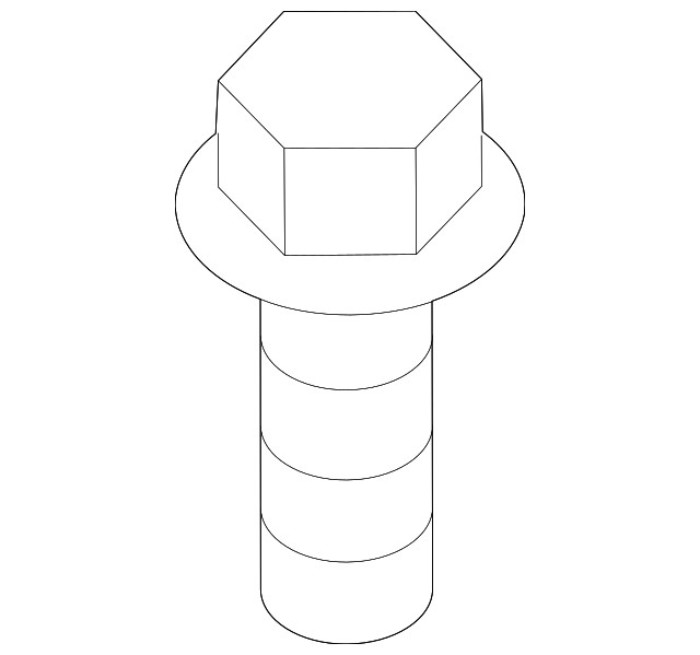 Genuine Mitsubishi Trans Mount Bolt MF911641