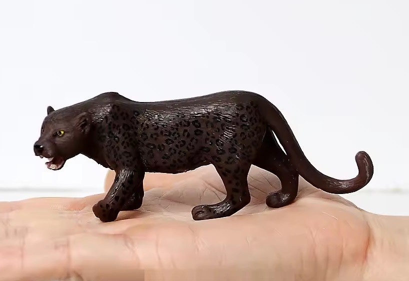 Black Panther Animal Figure Toy PVC Wildlife Small Figurine Birthday Gifts