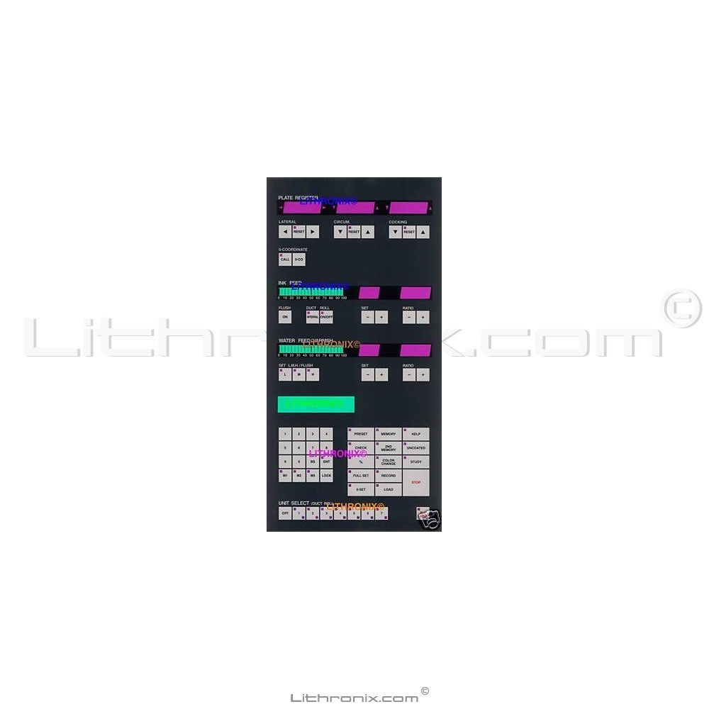Komori Lithrone PQC-III 7c IWR Unit Selection Membrane