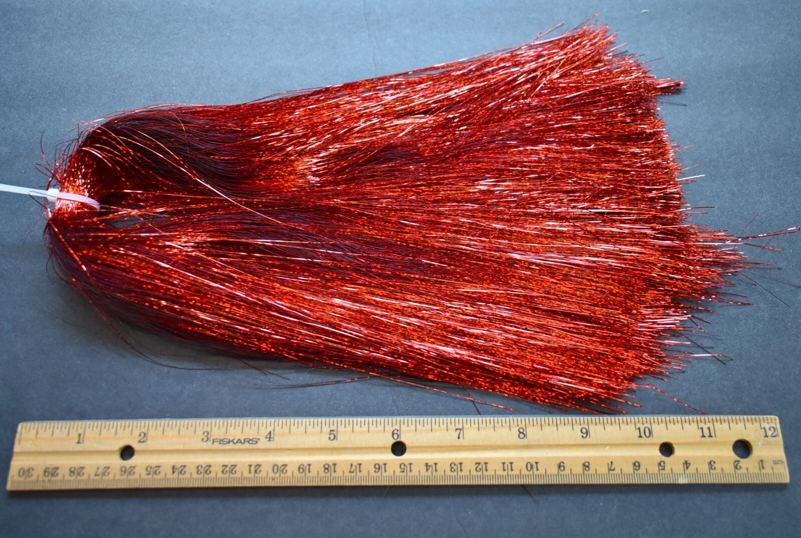 HUGE Hank 10,000 Strand   Holographic Red Flashabou Fly Tying