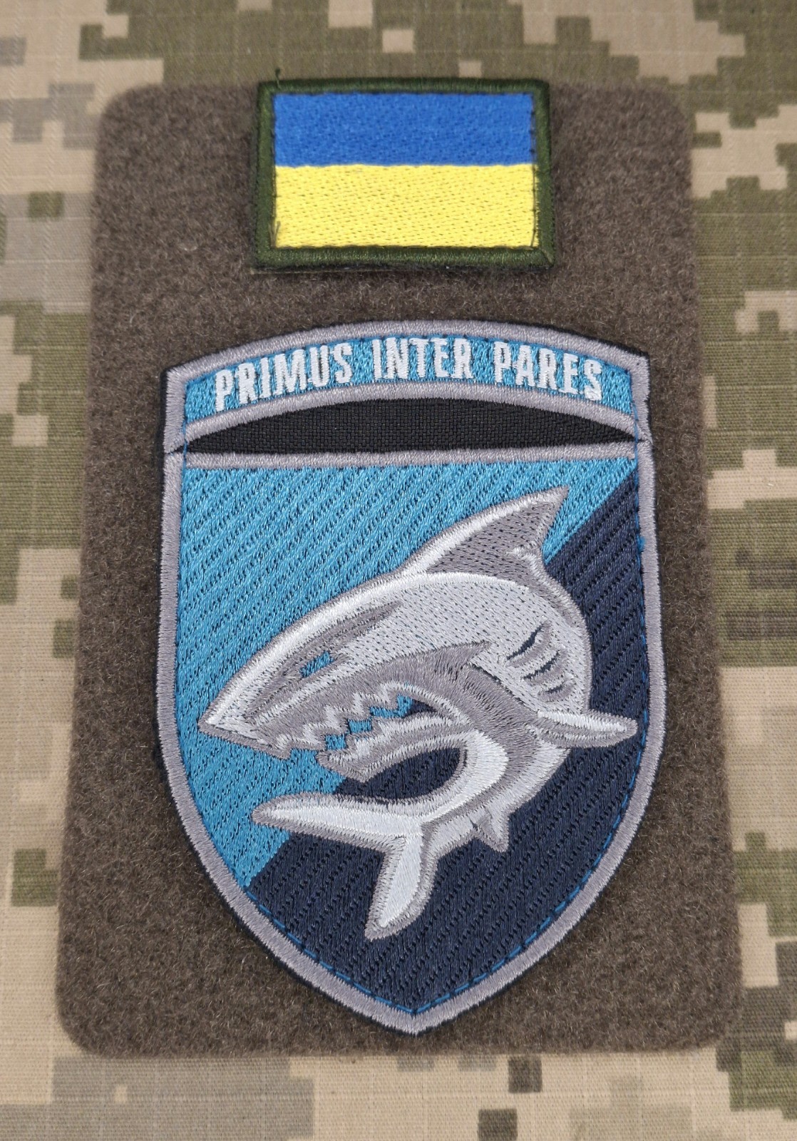 Patch 40th Marine Infantry Brigade of the Ukrainian Army + flag