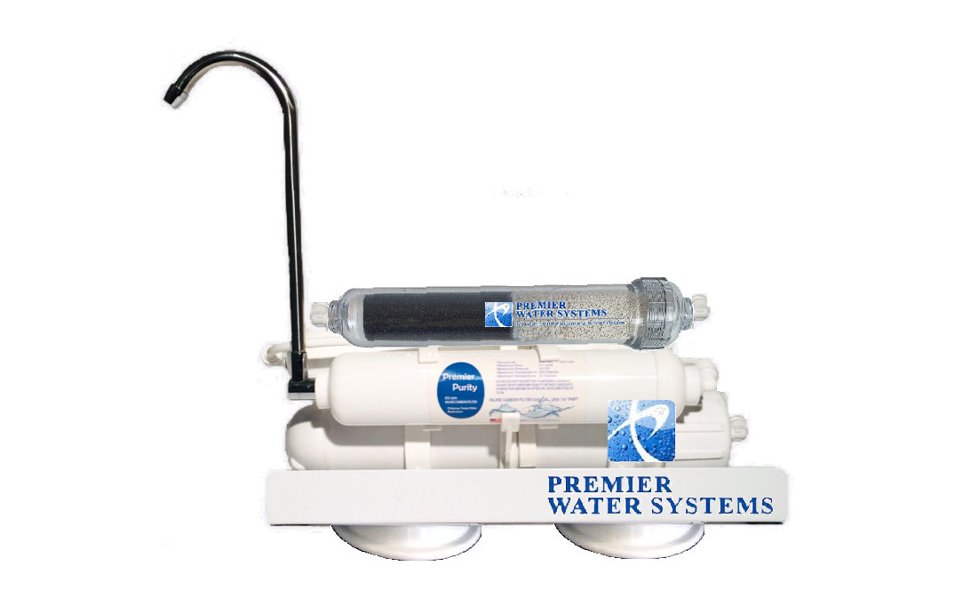 Portable Counter Top Alkaline Reverse Osmosis RO Water Filtration System 50 GPD