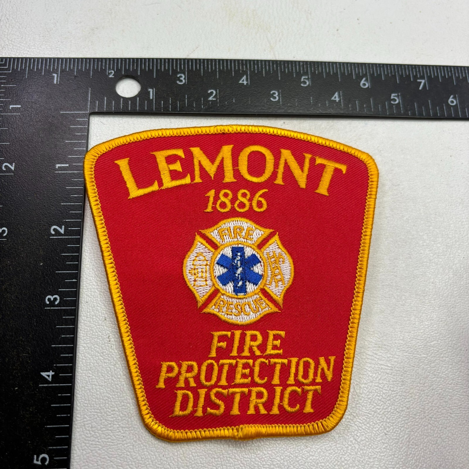 LEMONT FIRE & RESCUE Fire Protection District Patch (Firefighter) 491F