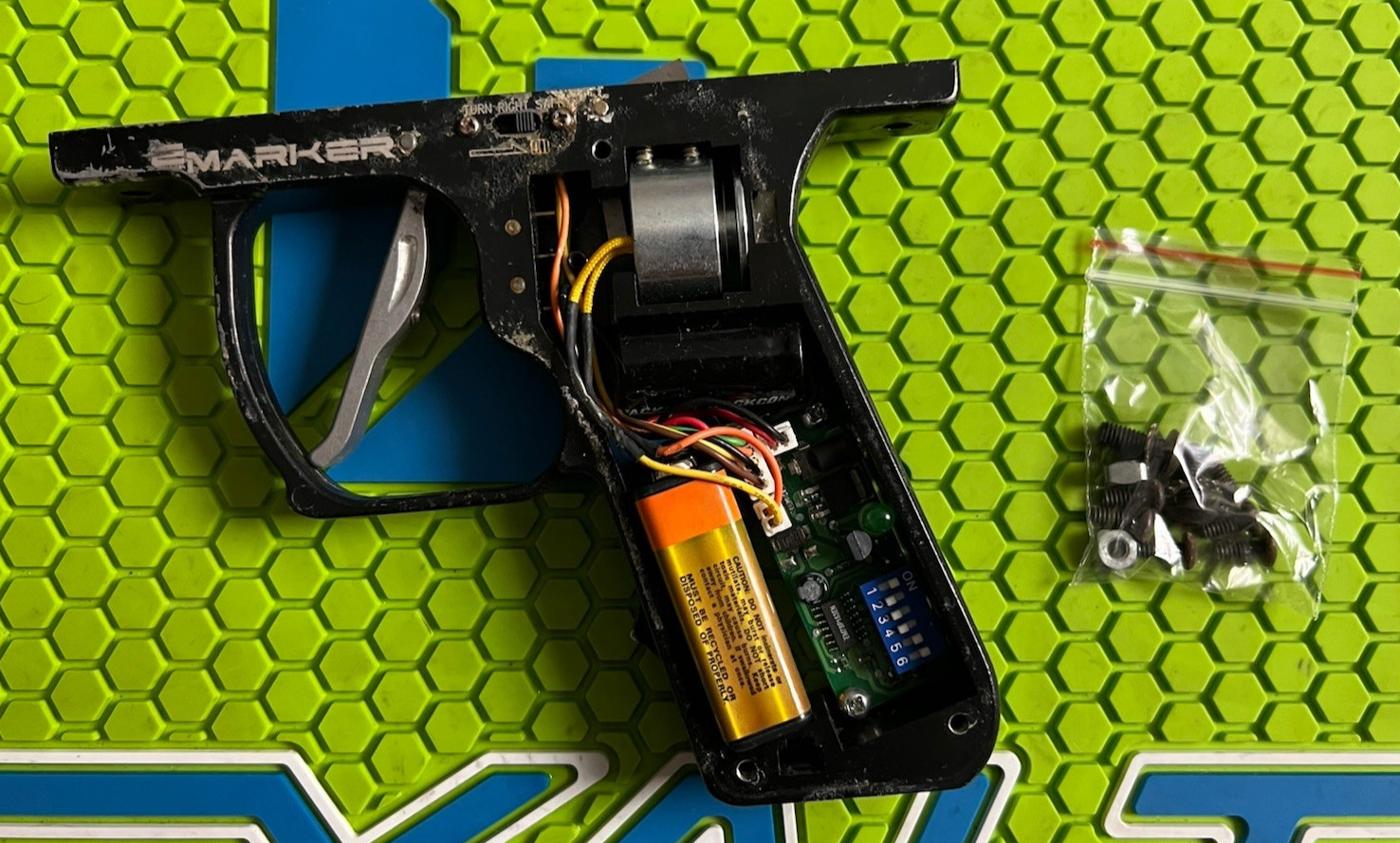 SPYDER E99 6 LED MODE E GRIP ELECTRONIC PAINTBALL MARKER TRIGGER FRAME (PARTS)