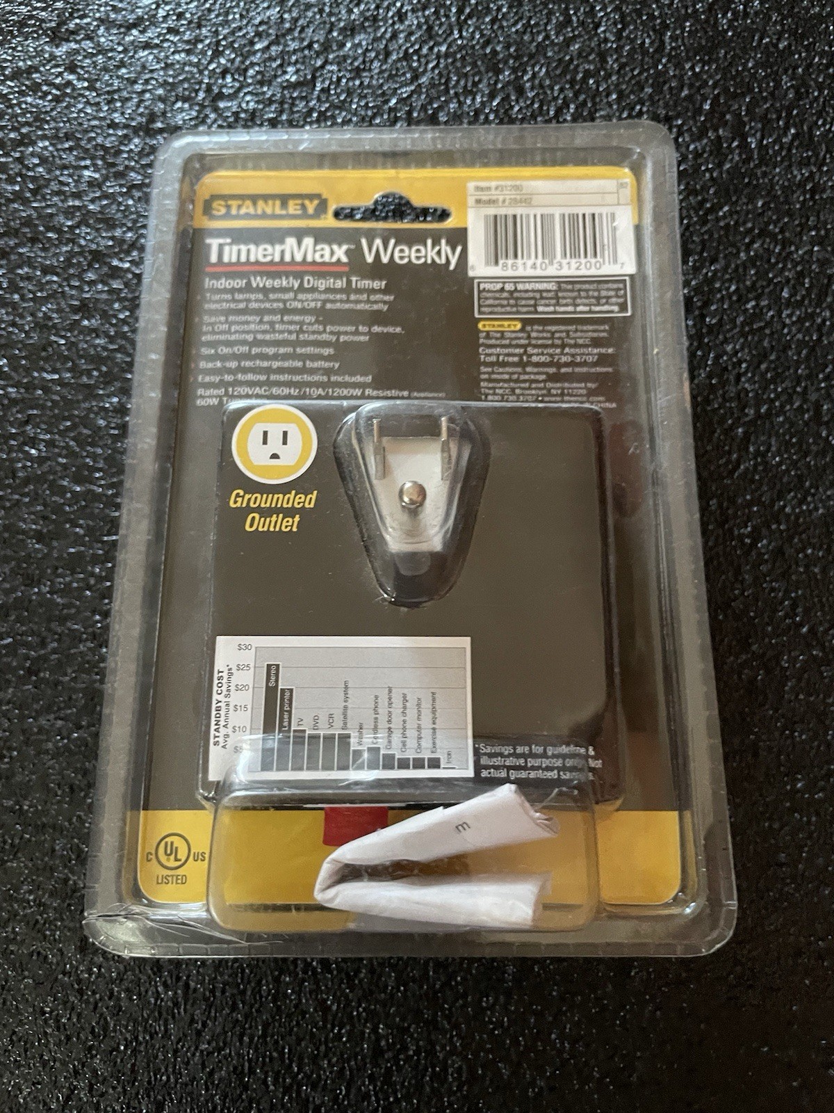 Stanley Timermax Programable Digital Indoor Weekly Timer NEW