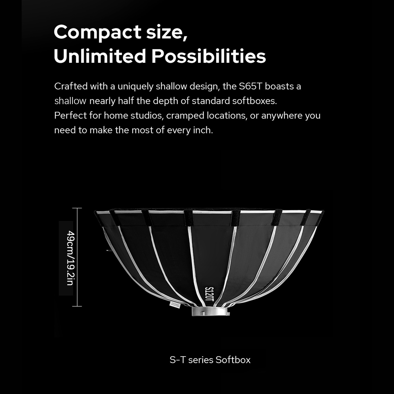 Godox S85T Quick Release Foldable Umbrella Softbox with Standard Bowen Mount & D