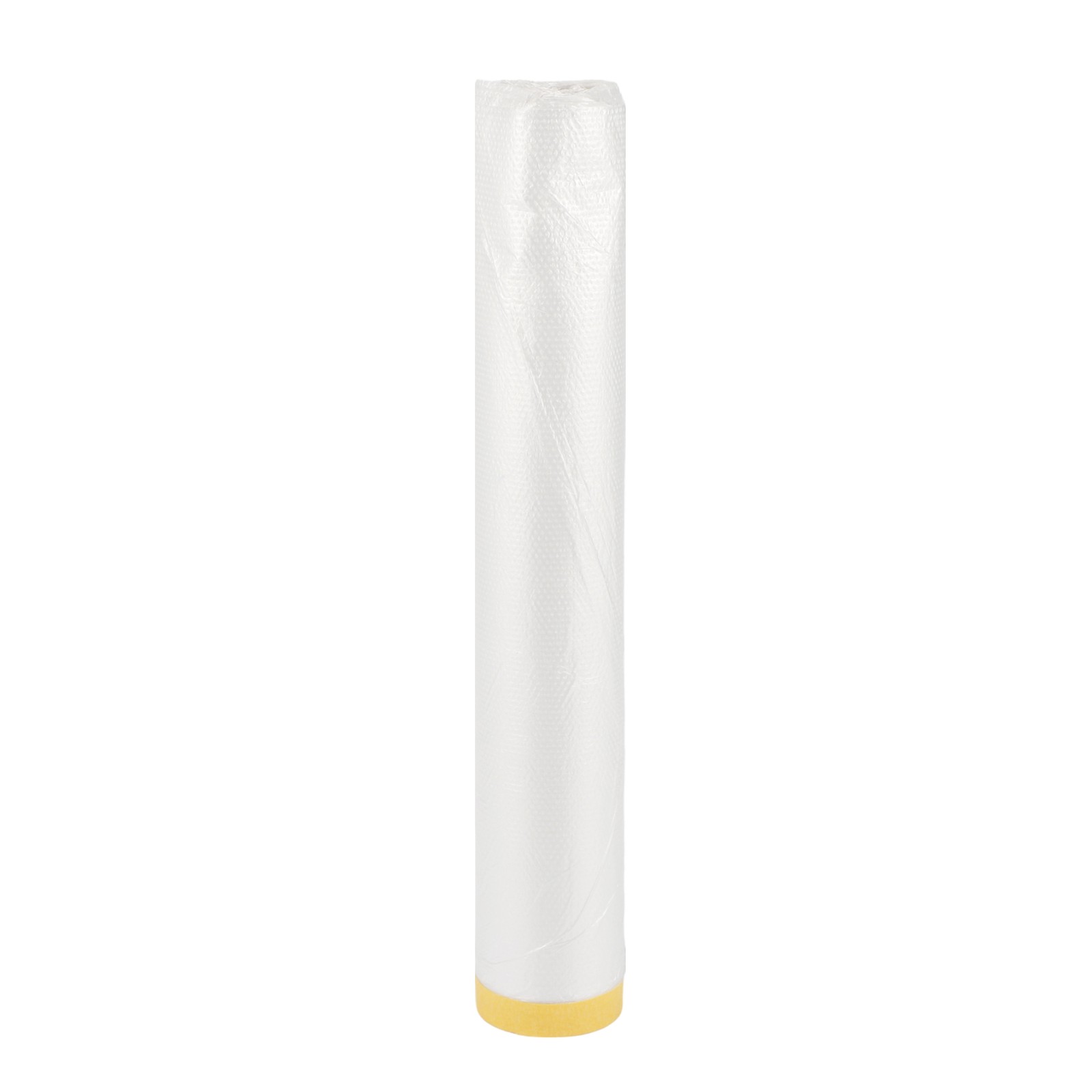 Pre-Taped Masking Film 300x2000cm / 65.62ftx118.11" 1 Pcs White Yellow