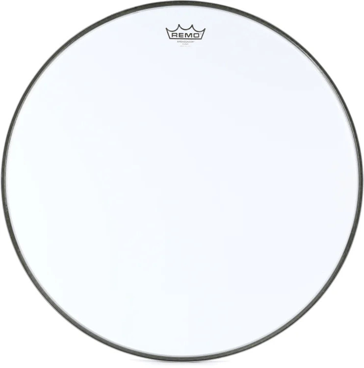 Remo Ambassador Bass Drumhead - 22" - Clear