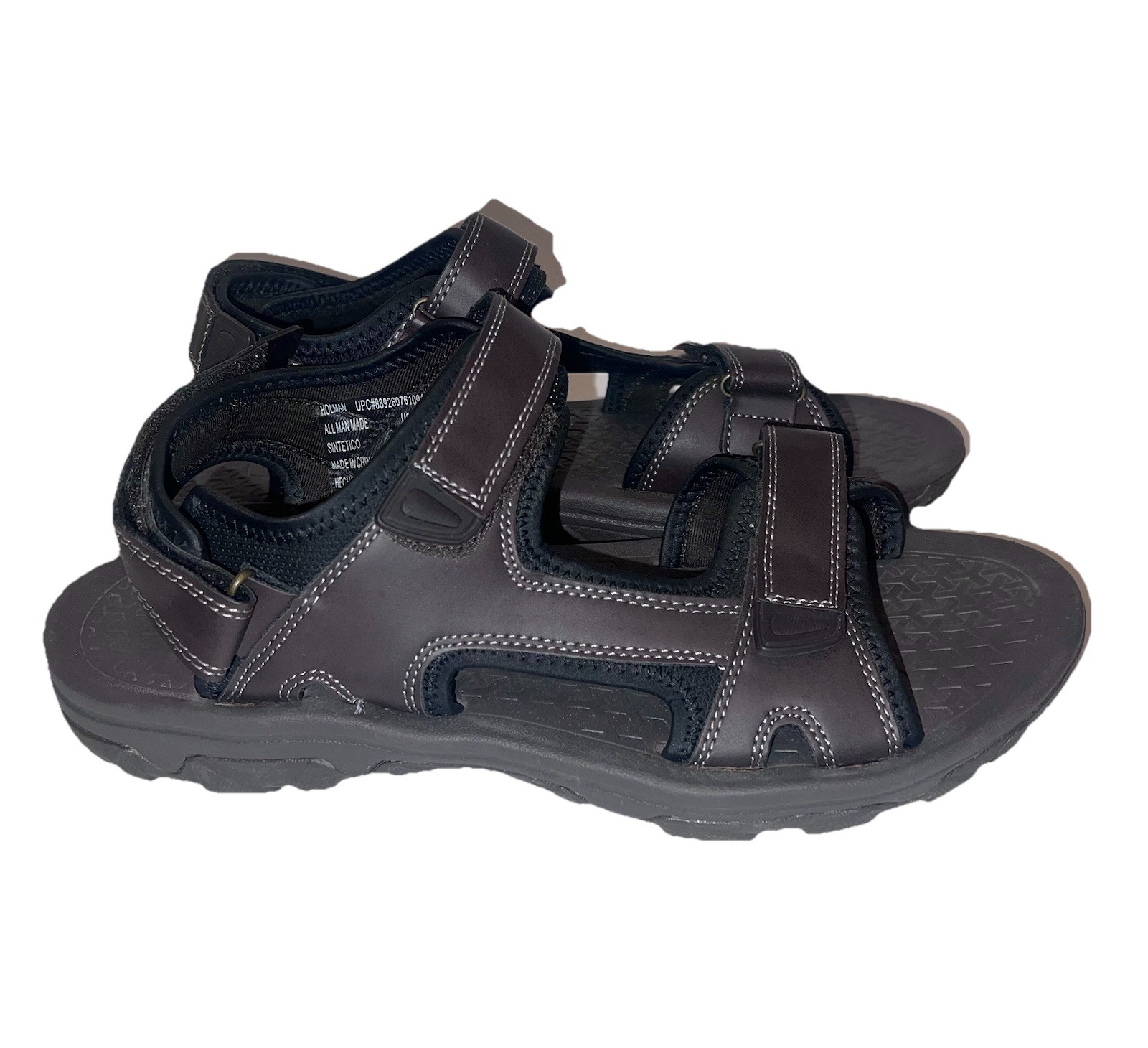 Eddie Bauer Holman Adjustable River Outdoors Hiking Sandals Brown Sz 12