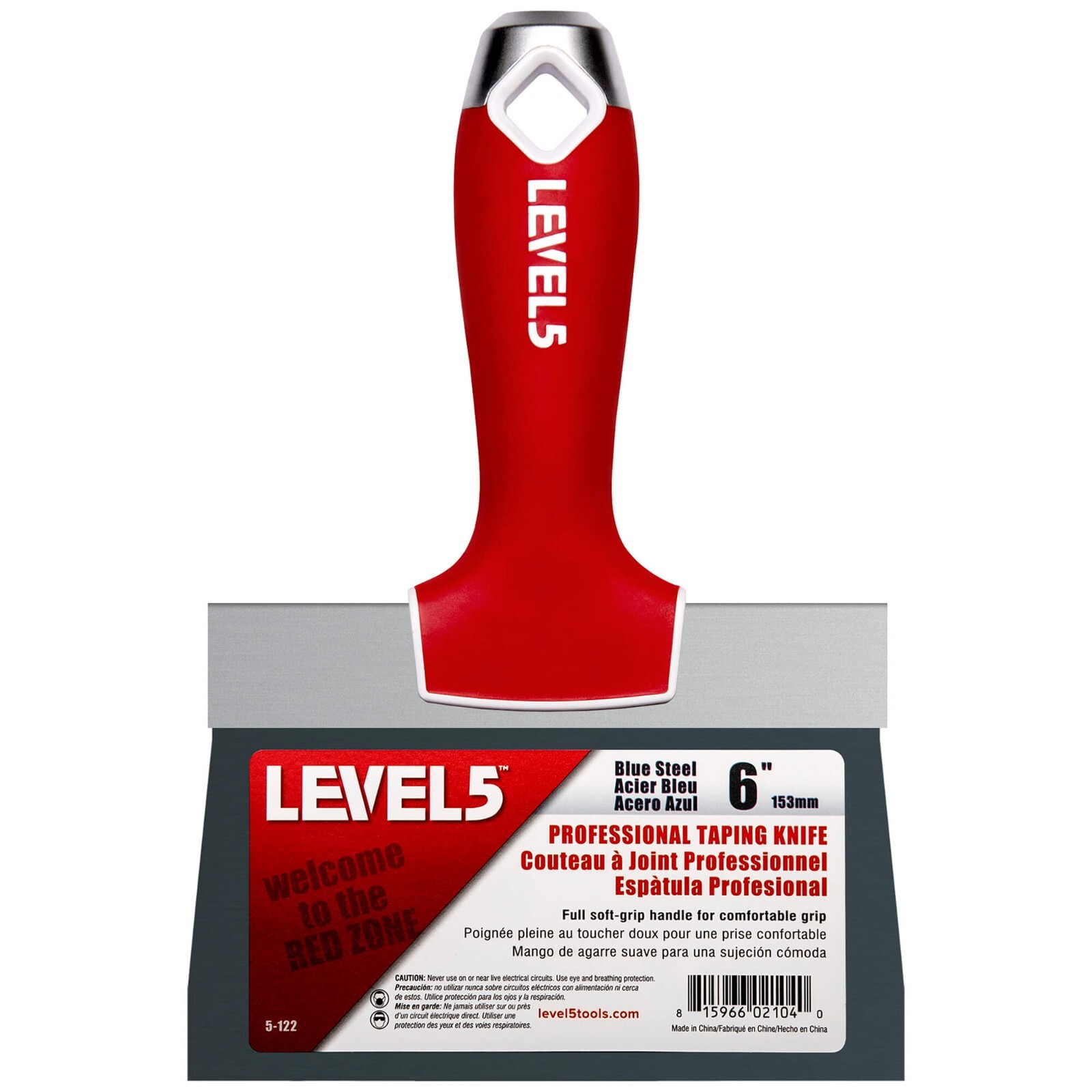 LEVEL5 6" Drywall Taping Knife Blue Steel | 5-122