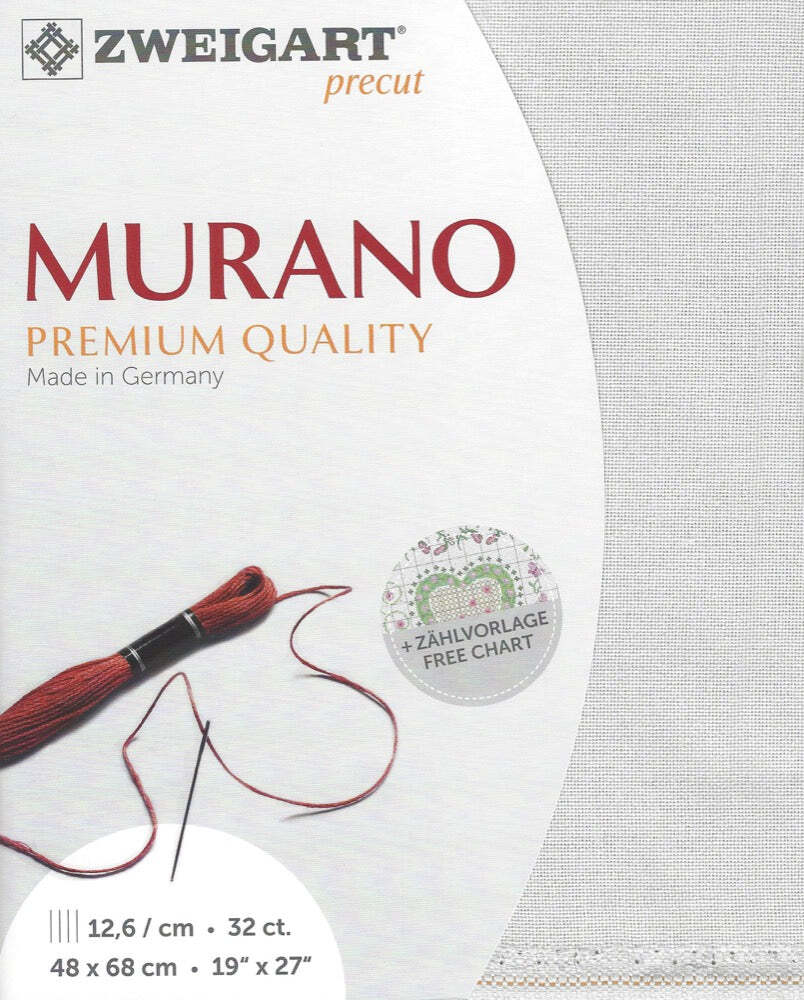Precut Zweigart Murano 32 count Silvery Moon 3984/7011