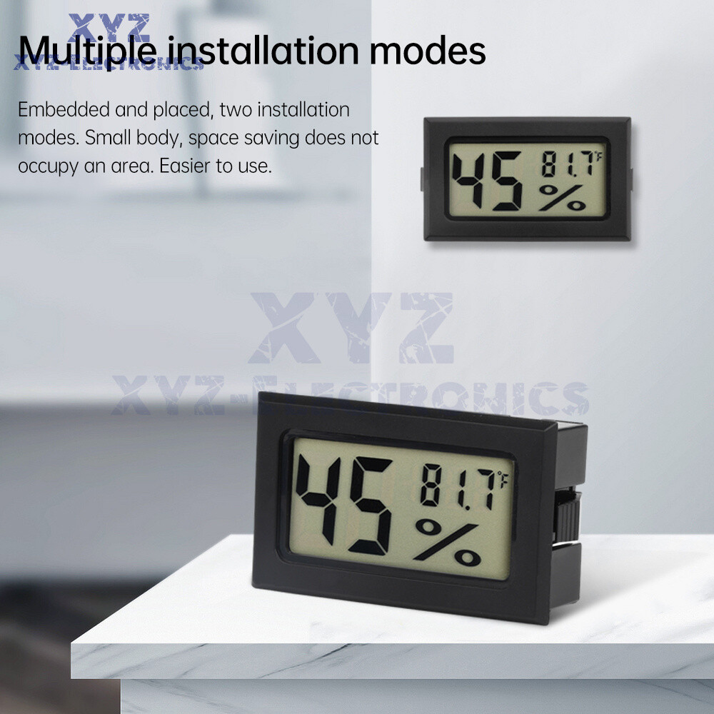 HM20 Embedded Thermo-Hygrometer Temperature and Humidity Meter ℃/℉ Switchable