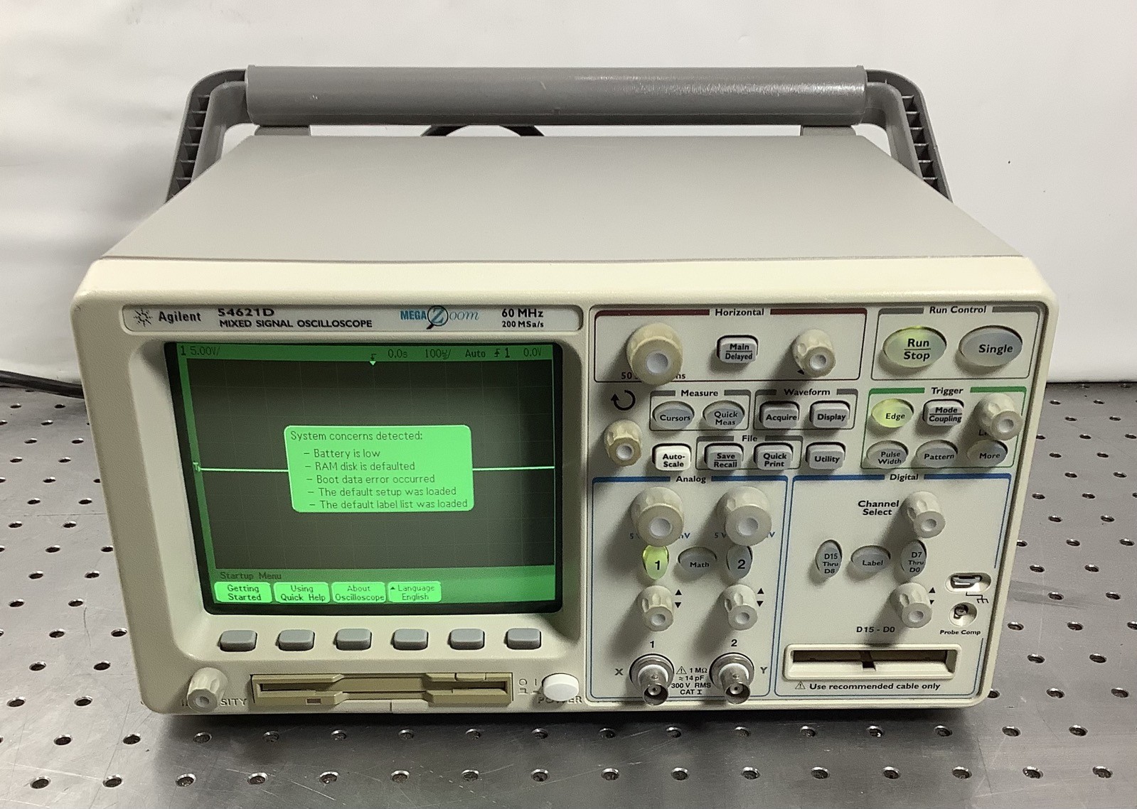 Agilent 54621D 60MHz 200MS/s Digital Mixed Signal Oscilloscope