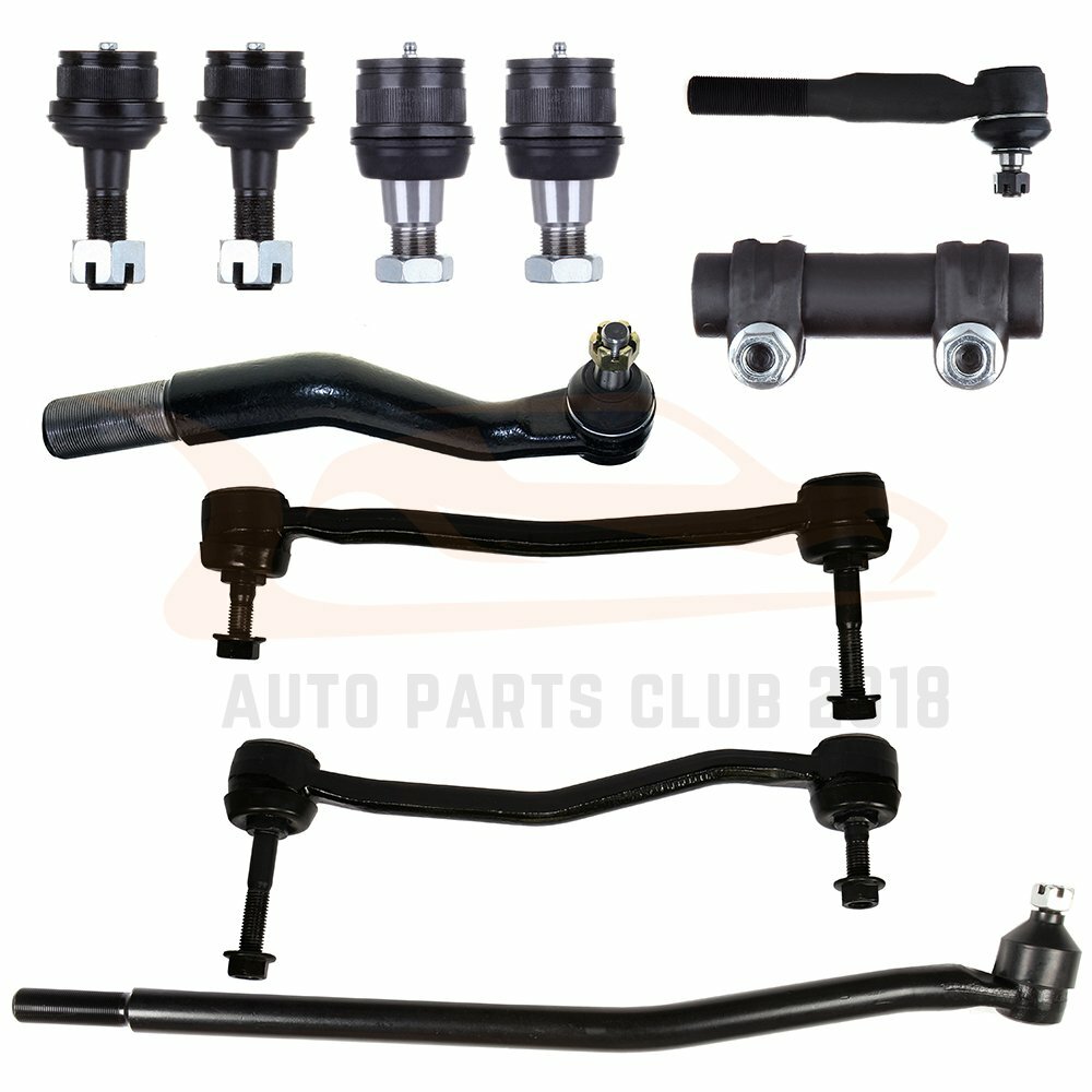 10 Piece Tie Rod Ball Joint Kit for Ford Excursion F250 & F350 Super Duty 4WD