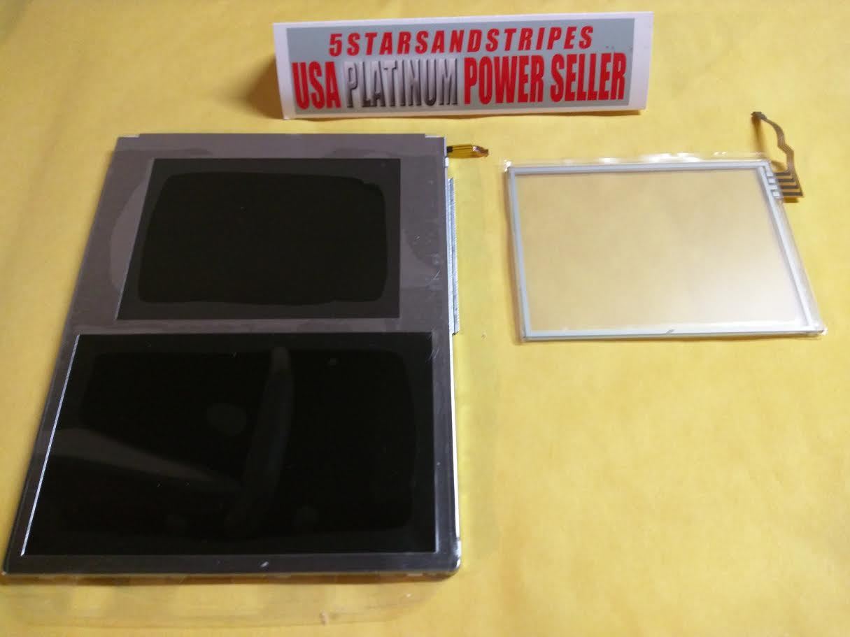 Nintendo 2DS Replacement LCD Screen Display Top + Bottom + Touch Digitizer - NEW