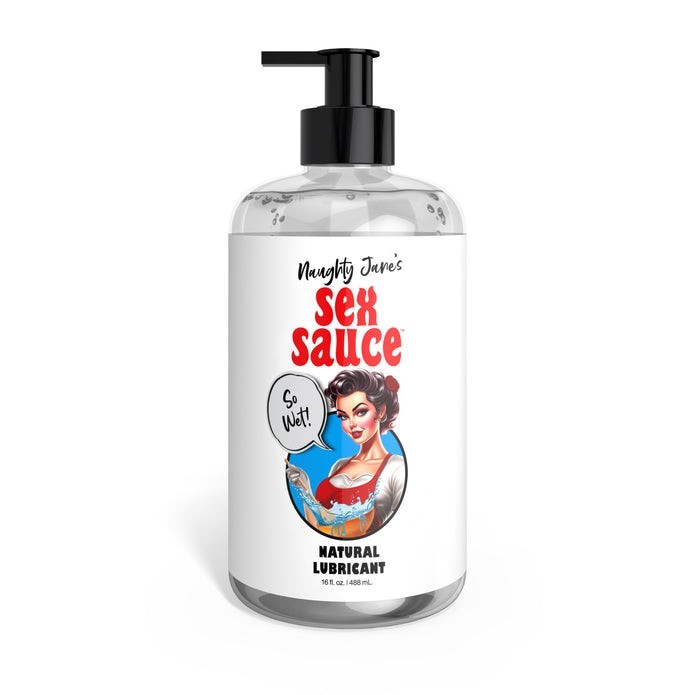 💦16 oz Naughty Jane's Sex Sauce Natural Lubricant Premium Water-Based Lube