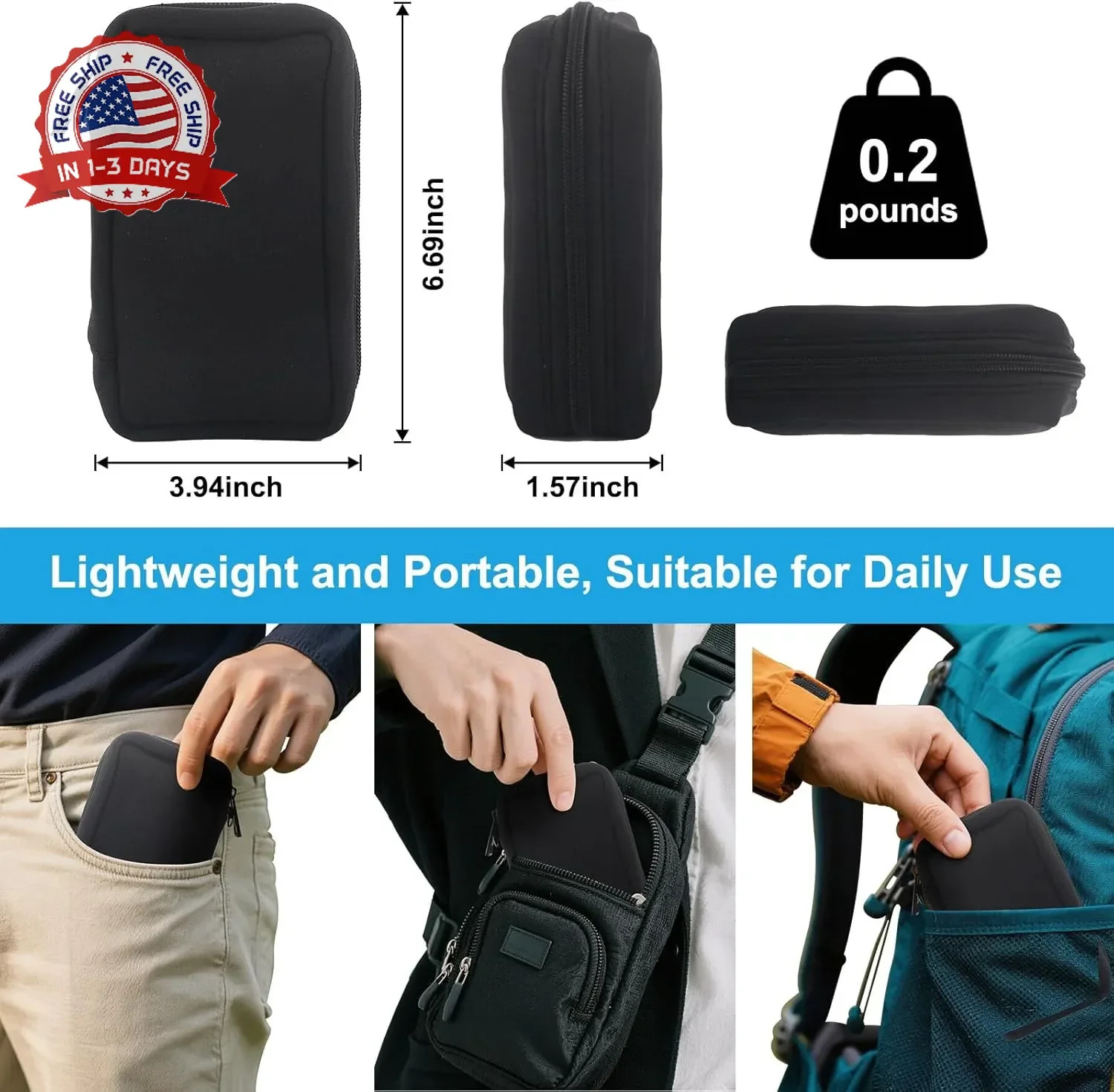 Flash Drive Case 20 Slots Thumb Drive USB Storage Case, Portable Electronic Acce
