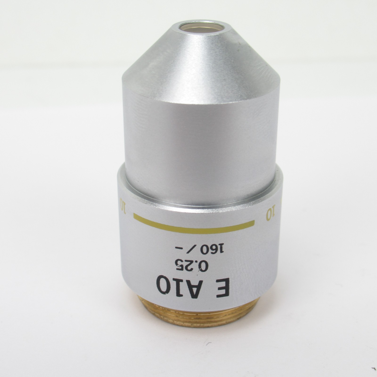 OLYMPUS E A10 0.25 160/- MICROSCOPE OBJECTIVE LENS - 10X