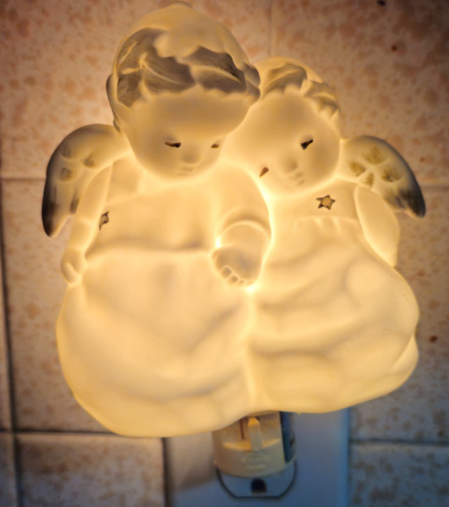 Michel & Co Ceramic Angels Night Light