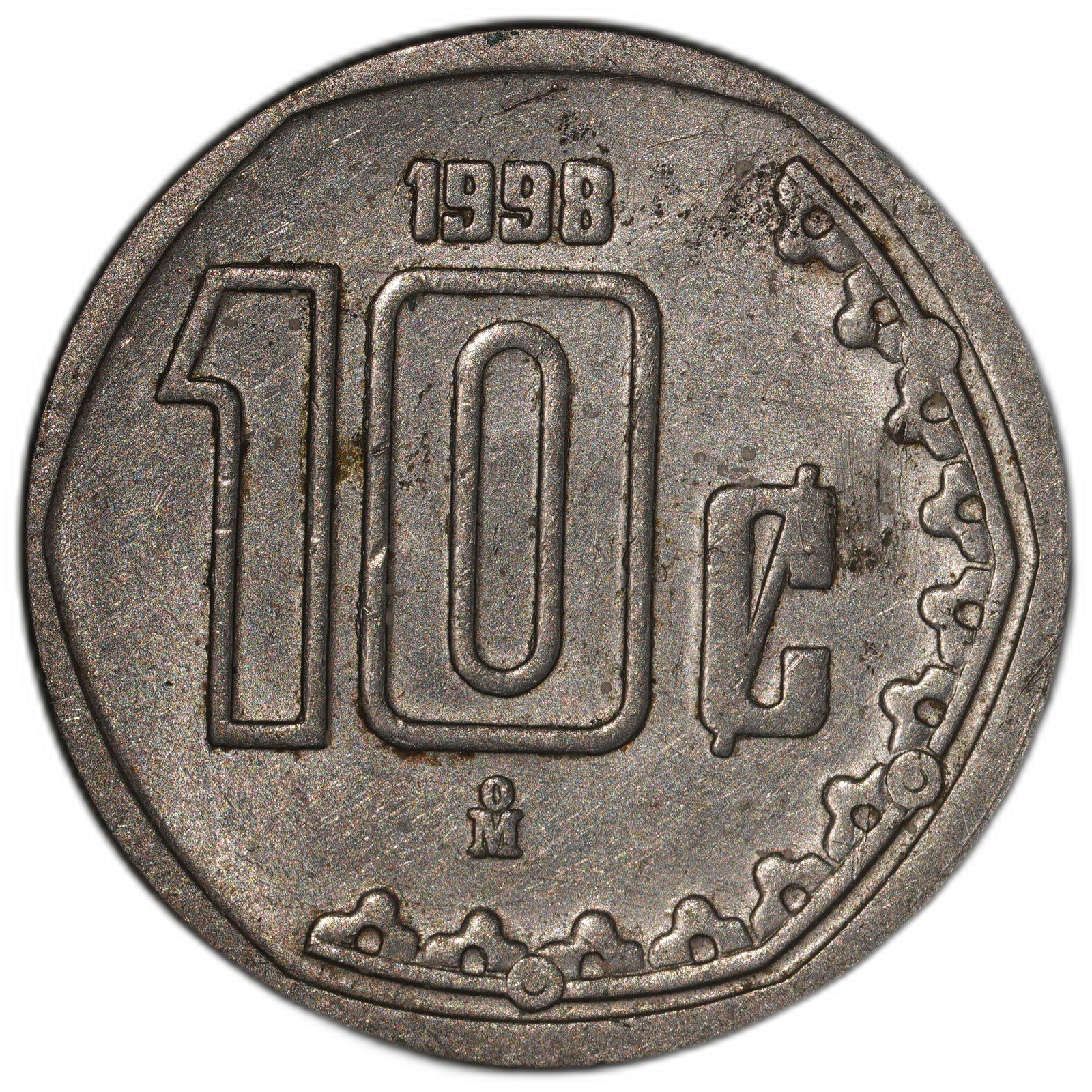 Mexico - 10 Centavos - 1998 - KM#547
