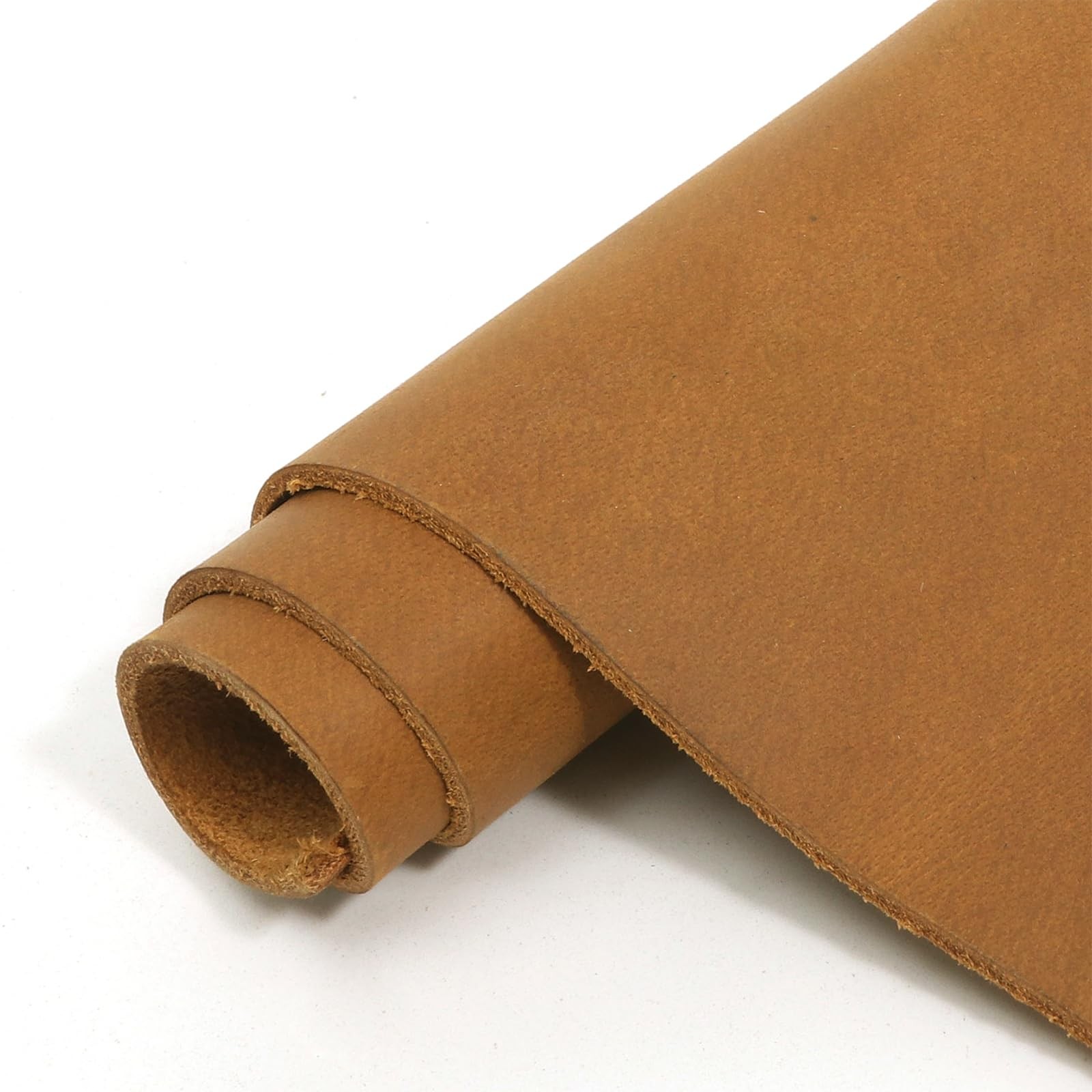 6x12 Inch Brown Genuine Leather Sheet 2mm Thick Full Grain Cowhide Tooling