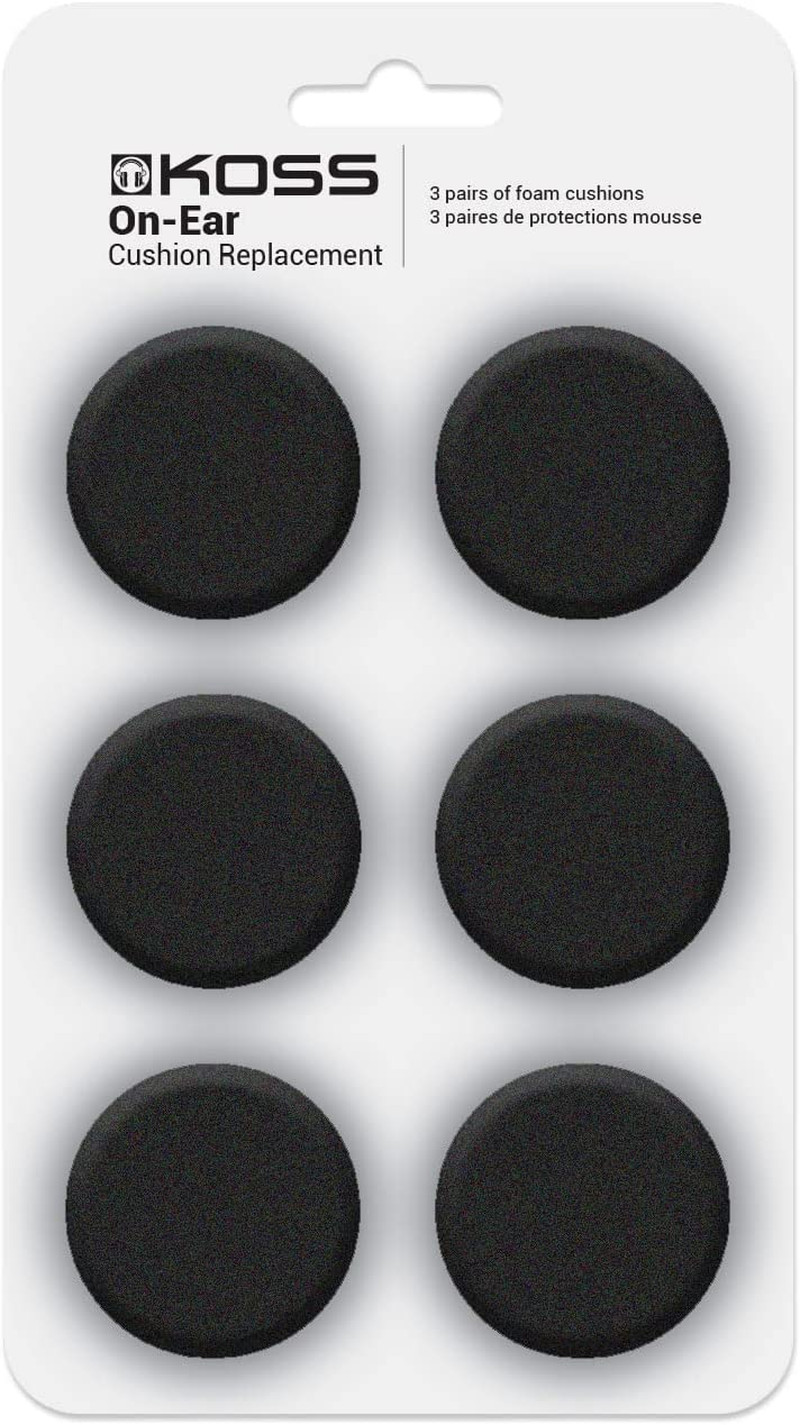 Koss Portable Replacement Cushions,Black