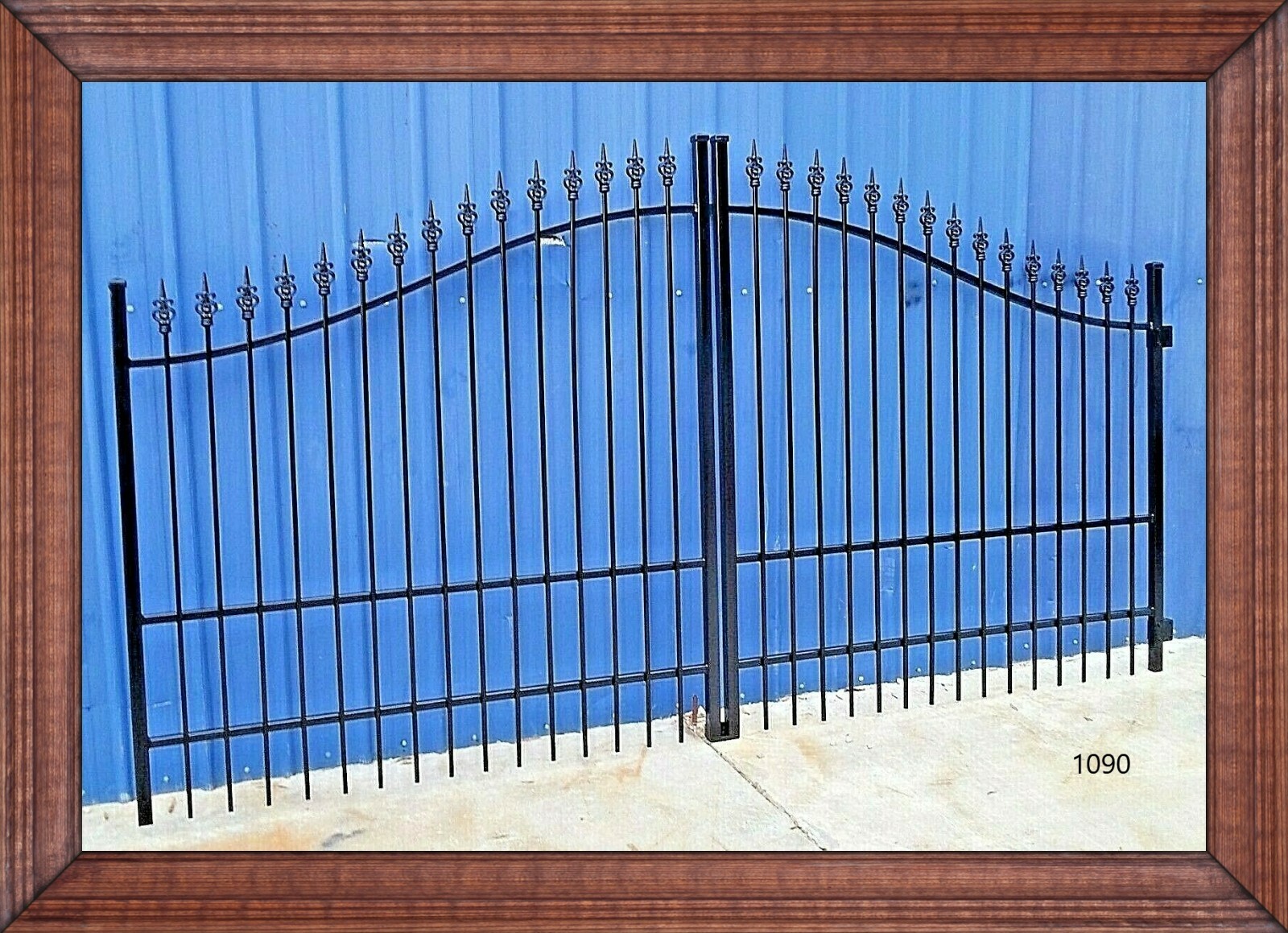 On Sale! 12’ Driveway Gate #1090 Steel Wrought Iron Style Metal Home Security
