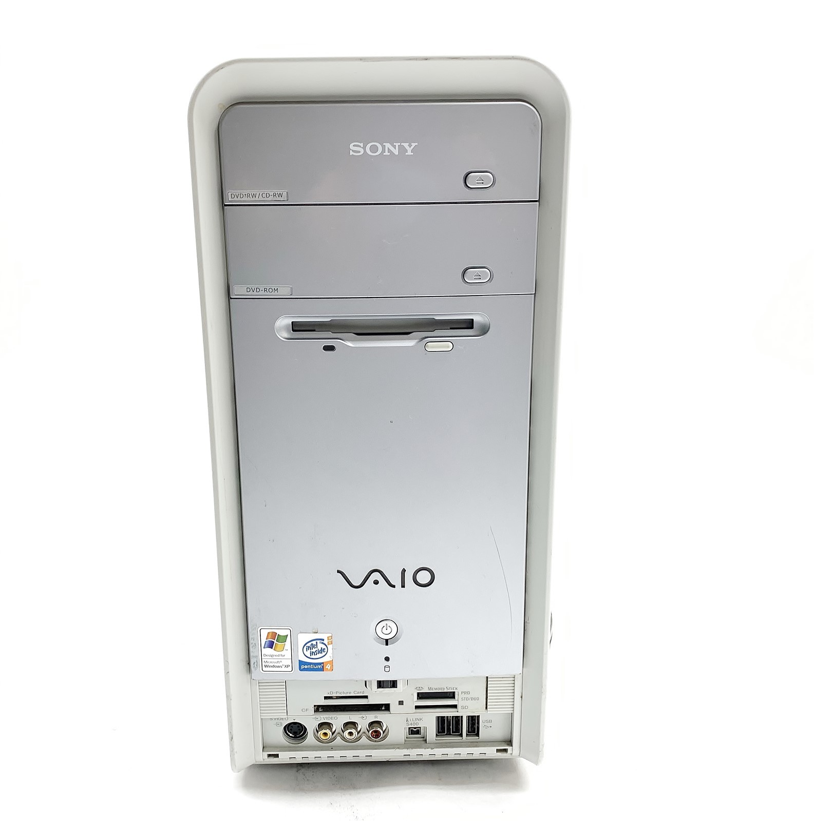 SONY VAIO PCV-C12L Pentium 4 3GHz 3GB 120GB SSD NO/OS Retro Desktop Vintage PC