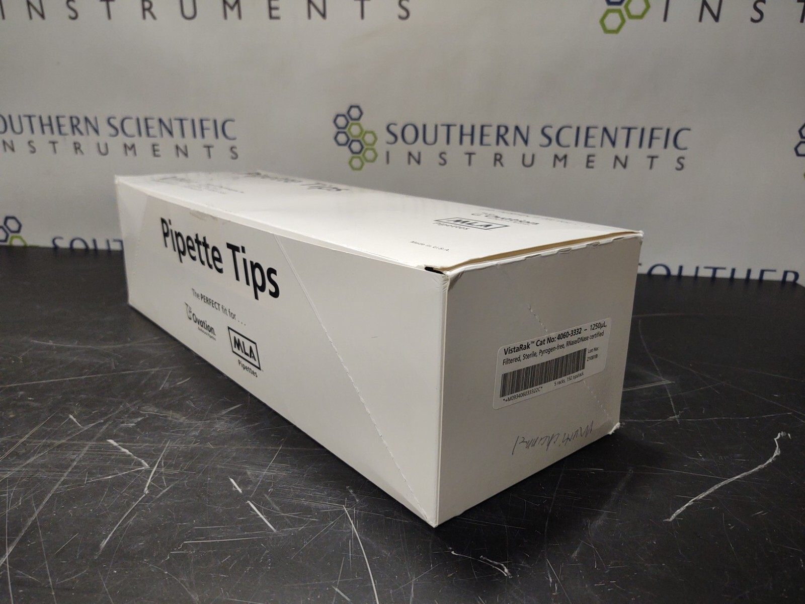 VistaLab  1250μL VistaRak Pipette Tips Filtered Sterile 4060-3332, 980 tips Per