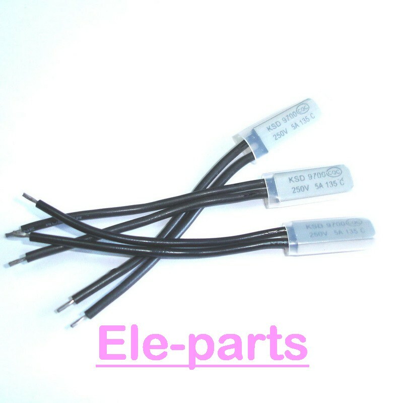10 PCS KSD9700 Bimetal Temperature Switch Thermostat Control 135°C N.C. 250V 5A