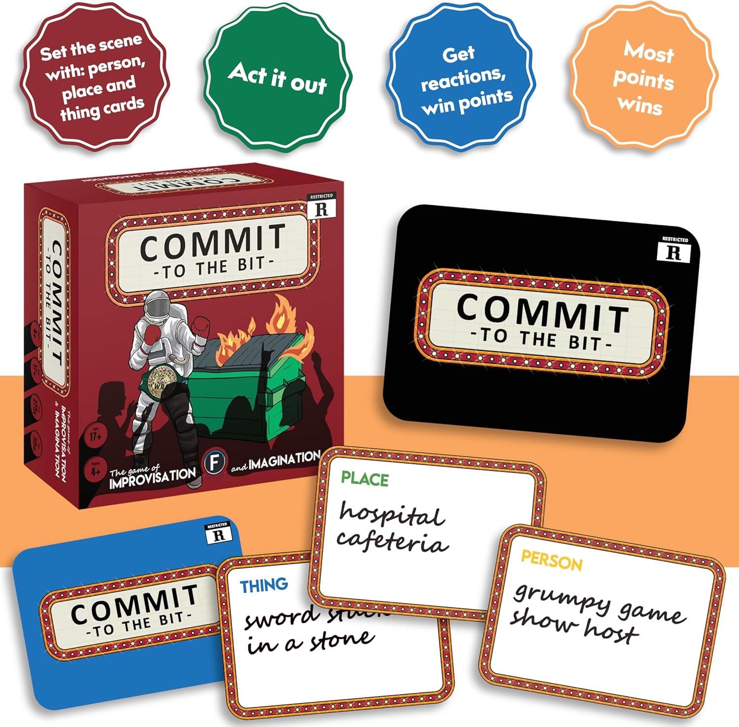 Fitz Games: Commit to the Bit (R) - Party Card Game
