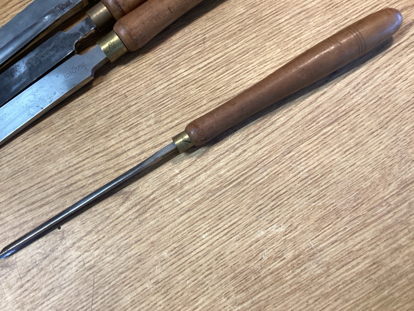 Nice Set Of 6 Vintage Giant Buck Bros Lathe Chisels Gouges Tuning Tools