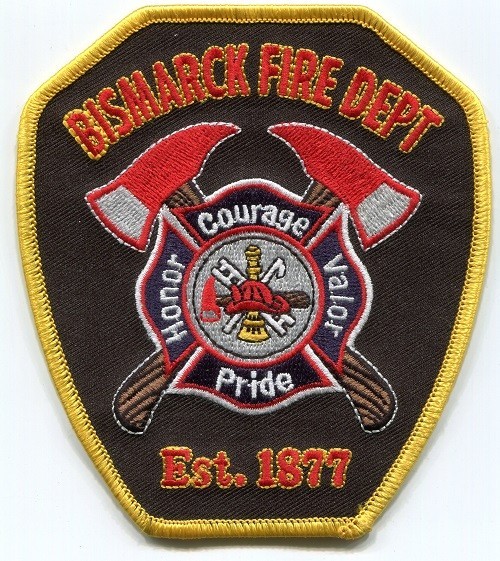 NORTH DAKOTA - Bismarck Fire Dept. (New Style) - Shoulder Patch