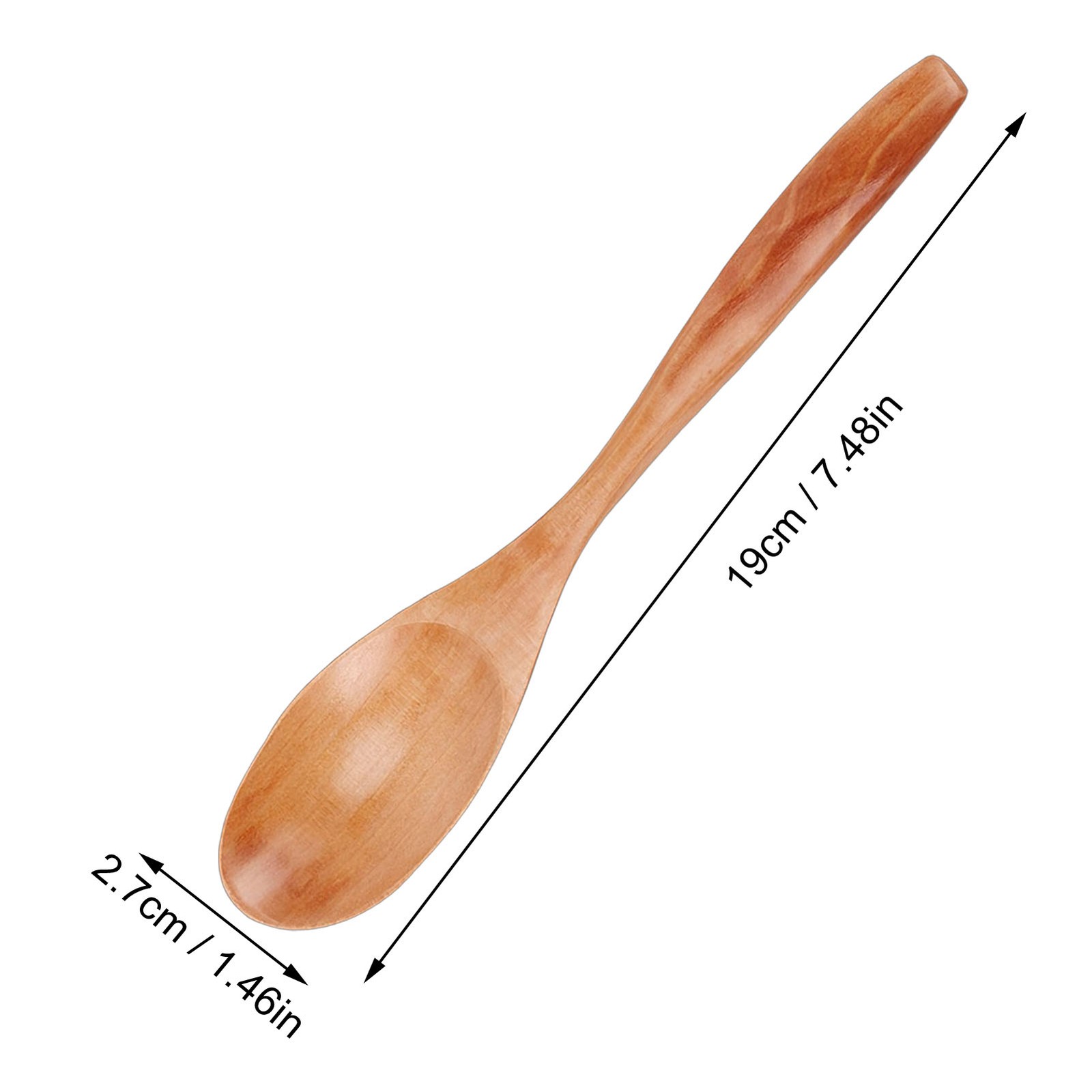 5 Wooden Honey Spoons Durable Serving Set For Kitchen Use