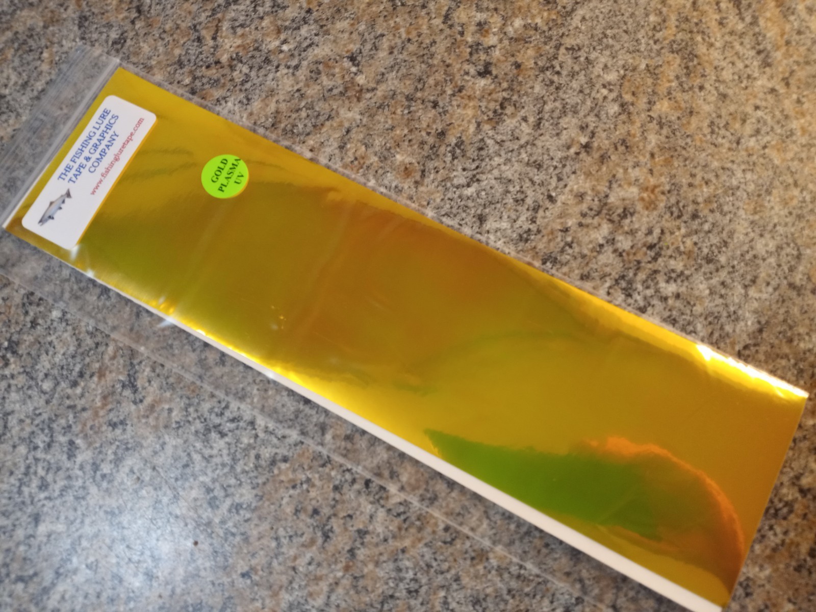 NEW!!! 3" x 12" 2PK GOLD PLASMA UV Fishing Lure Tape