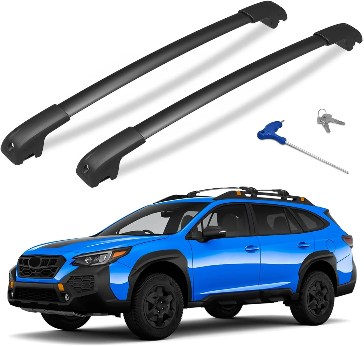 Cross Bars Compatible with Subaru Outback Wilderness 2022-2025 | 300lbs Lockable