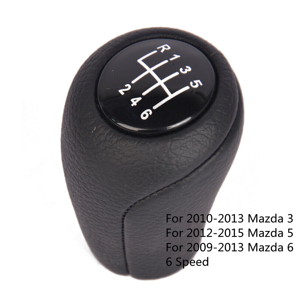 New Black 6 Speed Shift Knob For Mazda 3 5 & 6 2009-2015 CC30-46-030C US