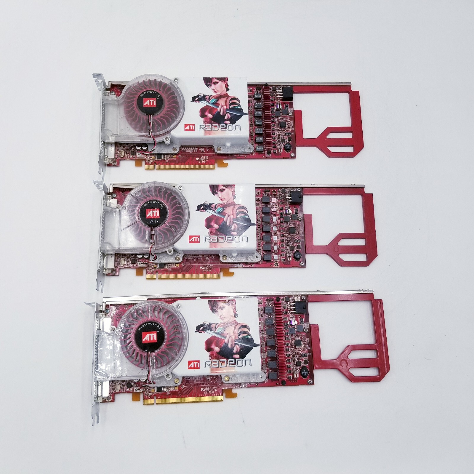 LOT OF 3 Apple Mac Pro ATI Radeon X1900 XT 512MB GDDR3 Video Graphics Card