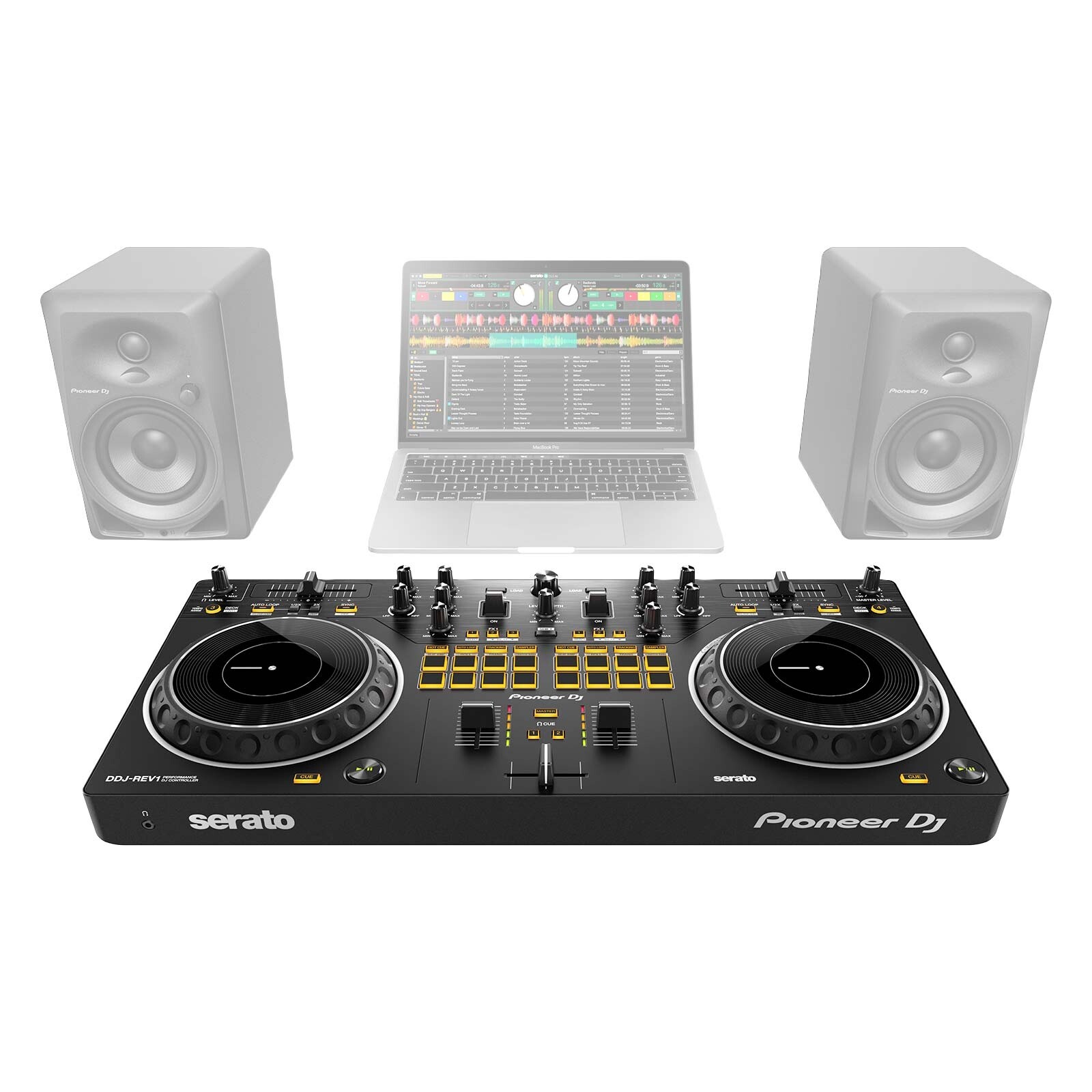 Pioneer DDJ-REV1 Scratch Style 2-Channel DJ Controller w Black Flight Case