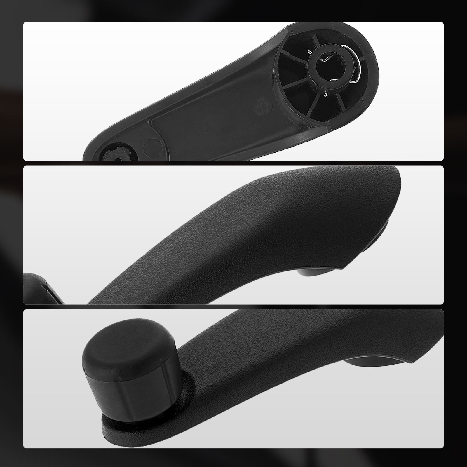 2x Manual Window Crank Handle for Chevy Express 1500 2500 3500 4500 Blazer Black