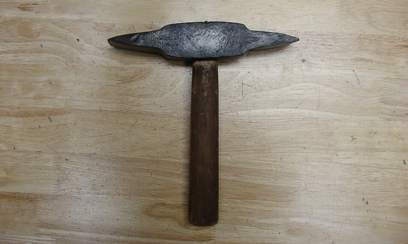 Antique Blacksmith Hand Forged Stone Sculpting Paving Hammer,8-3/16",AWESOME!