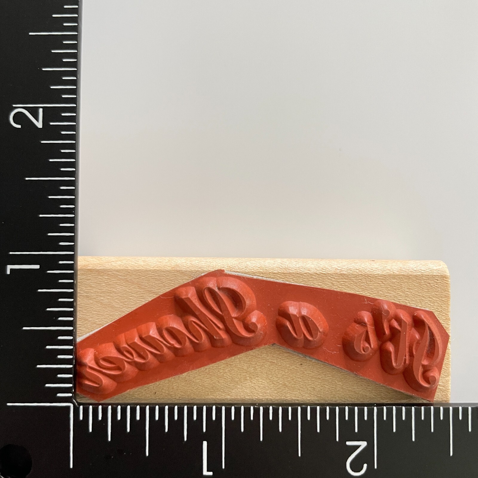 Azadi Earles Its A Shower E121 Wood Mounted Rubber Stamp