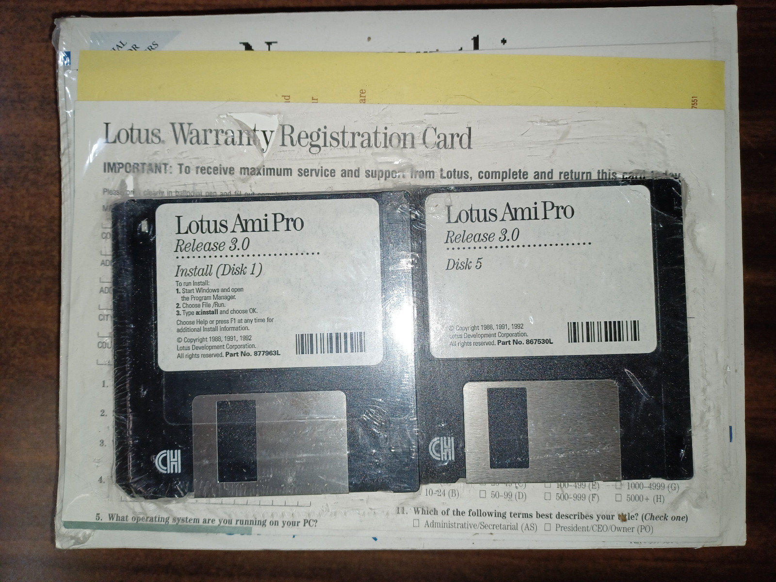 Lotus AMI PRO Word Processor for Microsoft Windows Release 3.0 New Sealed