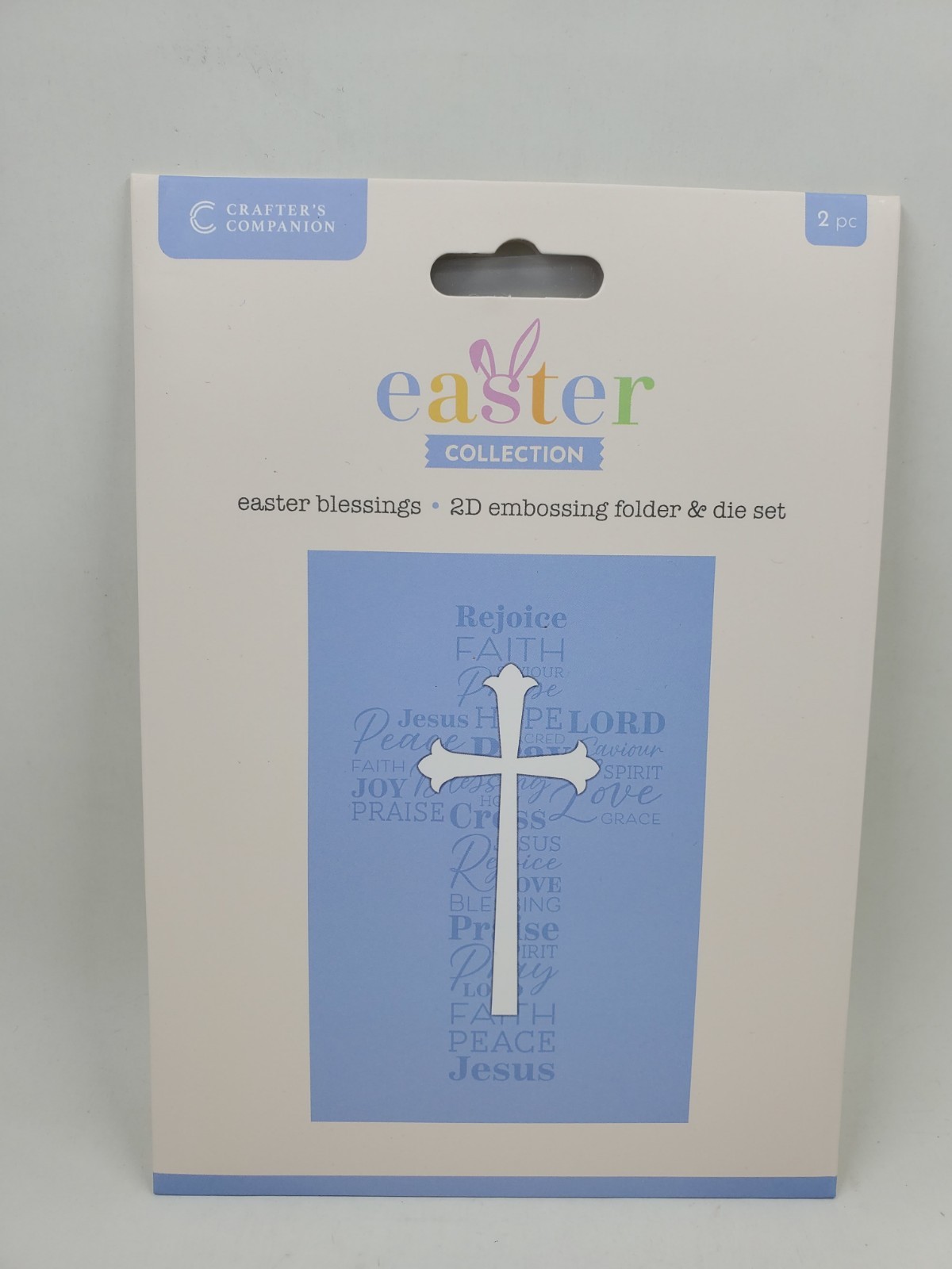 CC2 Crafters Companion  Easter Blessings Cross 2D Embossing Folder & Die New