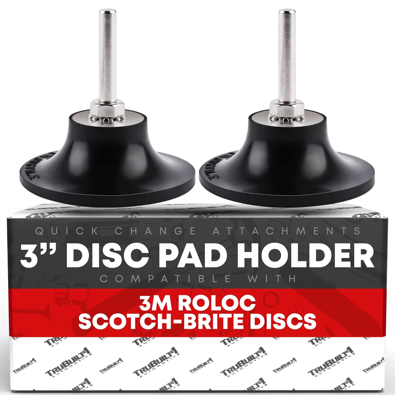 3-inch Conditioning Disc Pad Holder Assembly, Pack of 2-1/4'' Shank - Compati...