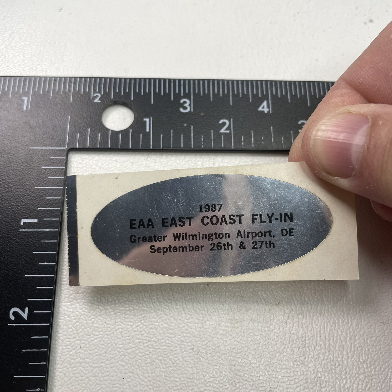 1987 Experimental Aircraft Assn Gtr Wilmington Airport Sticker Decal-Scuffed23KC