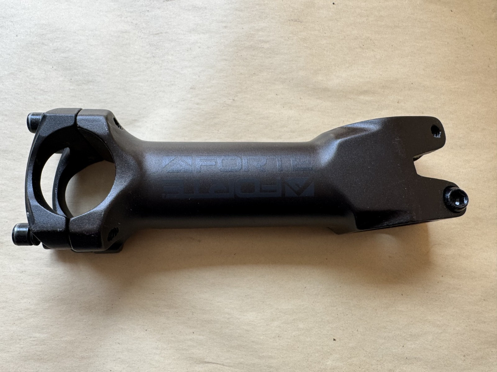 Forte Black Alloy Bike Stem 1-1/8in Threadless 31.8mm 120mm Black 7 º deg