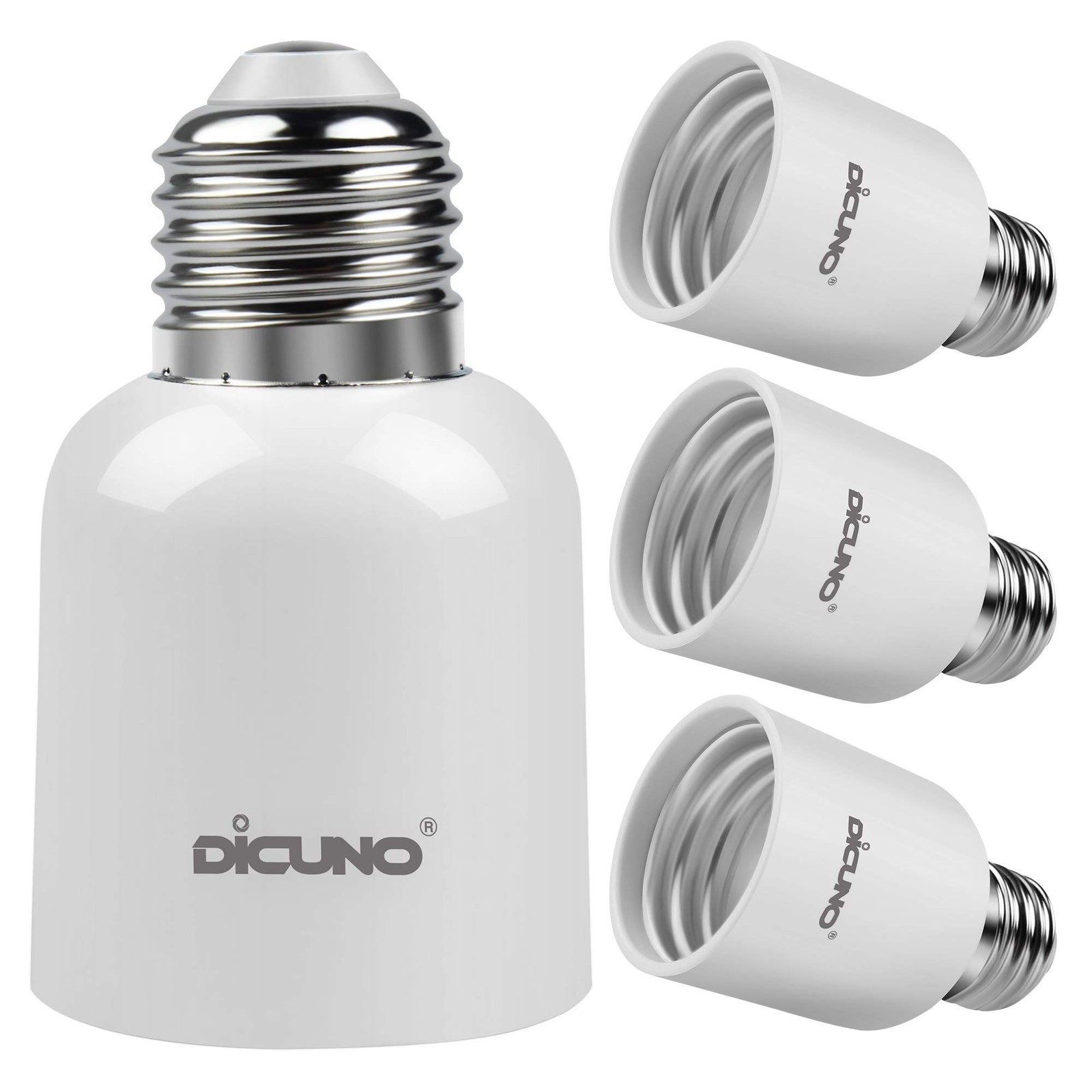 DiCUNO E26 to E39 Socket Adapter, Medium Mogul Screw 4 Pack, 4